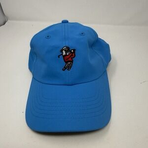 Imperial Swinging Bulldog Blue Adj Golf Hat  Close Junior Fit We Play 4 Bucks